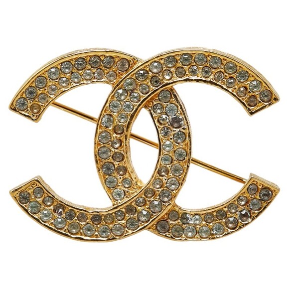 CHANEL Gold Coco Mark Brooch - Picture 1 of 4
